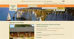 Desktop Screenshot of hotel-lestonnelles-etretat.com